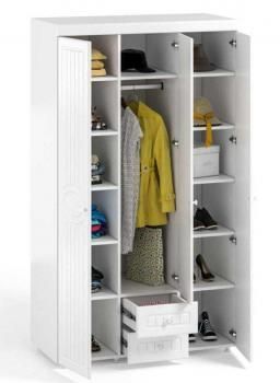 Шкаф 3 дв (560) с 2 Большими глухими дверьми, с 1 Малой глухой дверью и ящиками Катрин-К МН-56 Монако