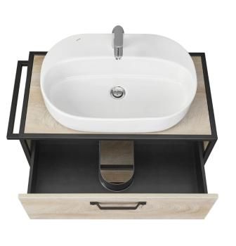 Тумба с раковиной Aquaton Лофт Фабрик 80/Раковина Фабиа 80