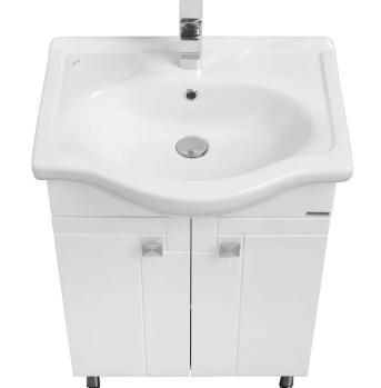 Тумба с раковиной Aquaton ФИДЖИ 60/Раковина Селигер-60