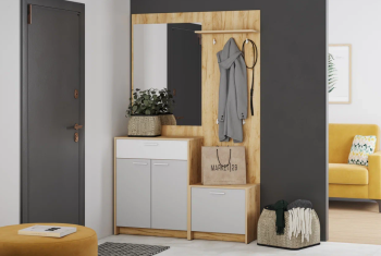 Прихожая Сильва Нортон комплектация 1 (НМ 013.76+НМ 013.23+НМ 013.39+НМ 040.73)