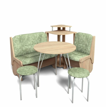 Дуб сонома, Велюр мохито, серебро