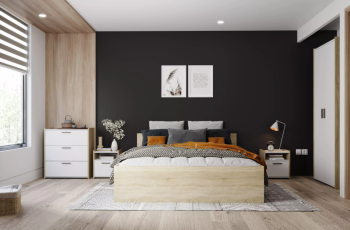 Спальня Сильва Симпл комплектация 3 (НМ 013.11+НМ 013.11+НМ 011.53+НМ 013.19+НМ 014.12)