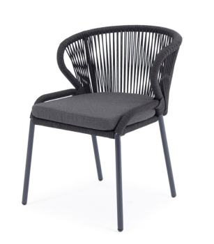 Каркас алюминий темно-серый (ral7024) муар, роуп темно-серый круглый, ткань темно-серая 027