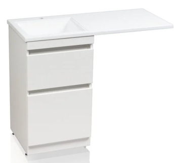 Тумба напольная Style Line Даллас 110 левый + Умывальник ESTETUS Даллас 1100*480 левый