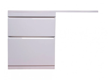 Тумба напольная Style Line Даллас 130 левая + Умывальник ESTETUS Даллас 1300*482 левый