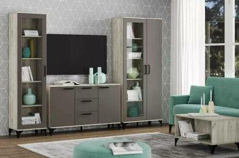 Гостиная Сильва Марсель комплектация 3 (НМ 013.51+ НМ 013.06 + НМ 013.79 + НМ 013.81