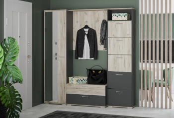 Прихожая Сильва Санти комплектация 2 (НМ 013.40+НМ 013.25+НМ 014.16-01+НМ 013.26)