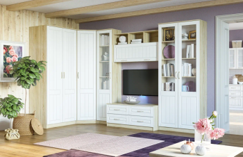 Гостиная Сильва Оливия комплектация 3 (НМ 040.60 + НМ 014.11 ПР + НМ 040.43 РС ЛВ + НМ 040.48 + НМ 040.50 + НМ 040.62)