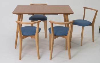 Стол ZiP-mebel Монте 120 со стульями Франк