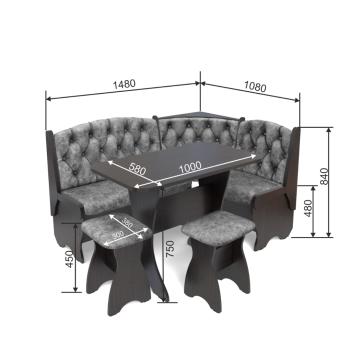 Кухонный уголок Betel Орхидея-Люкс