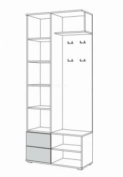 Шкаф комбинированный Mobi Куба 10.14