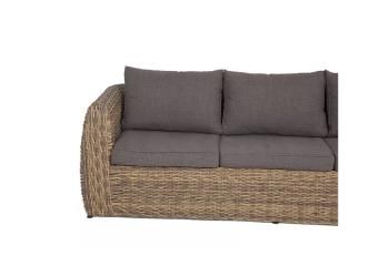 Диван из искусственного ротанга (гиацинт) трехместный 4sis Кальяри