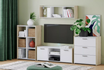 Гостиная Сильва Симпл комплектация 2 (НМ 013.91 + НМ 013.73 + НМ 013.41 + НМ 013.19)