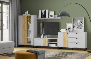 Гостиная Сильва Бруно комплектация 2 (НМ 014.34+НМ 014.45+НМ 014.56+НМ 013.72-01)