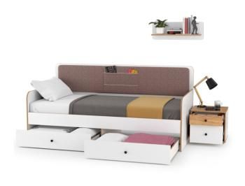 Спальный гарнитур для детской Mobi Вуди Компоновка № 33 11.02 + 13.287 + 15.46