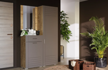 Прихожая Сильва Livorno комплектация 2 (НМ 013.16 ЛР+НМ 040.65 ПР+НМ 040.68)