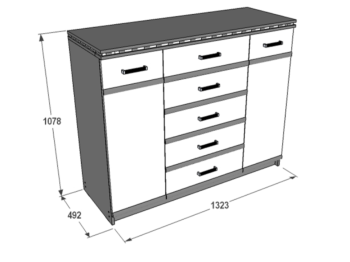 Комод FANT №3 Ольга 13 ЛДСП