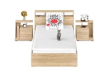 Кровать СВК Камелия 1200 + две тумбы