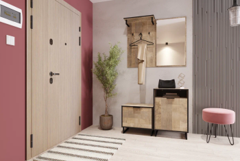 Прихожая Сильва Фолк комплектация 2 (НМ 014.15+НМ 040.01-01+НМ 014.44+НМ 013.27)