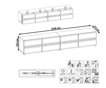 Тумба под ТВ Mobi Сидней 13.63 + 13.63