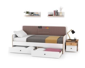 Спальный гарнитур для детской Mobi Вуди Компоновка № 34 11.02 + 13.287 + 15.46 2шт