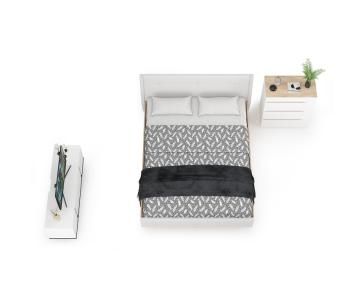 Кровать Mobi Муссон 11.28 + Комод 13.97 + Тумба ТВ 13.276