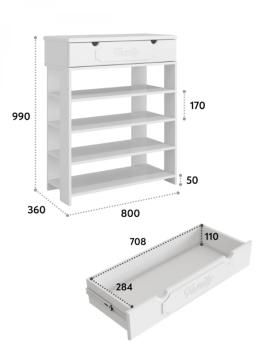 Тумба для обуви Compass ДримСтар ДС-20