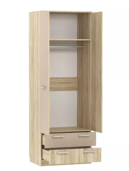 Шкаф для одежды Сильва Акварель НМ 013.02-03 М1 с ящиками