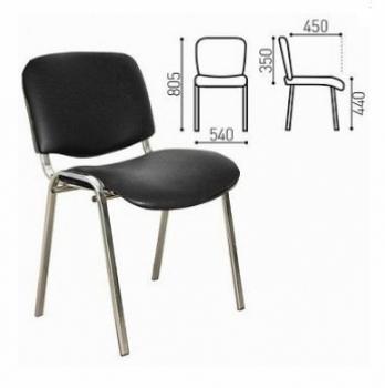 Хромированный каркас/Кожзам черный Z-11, К3