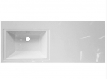 Тумба подвесная Style Line Даллас 140 + Умывальник Даллас 1400*482, левый