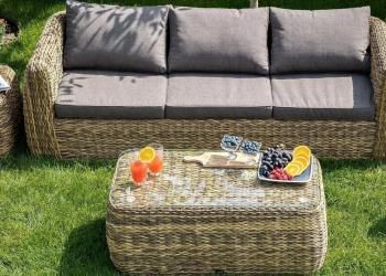 Журнальный столик из искусственного ротанга (гиацинт) 4sis Кальяри