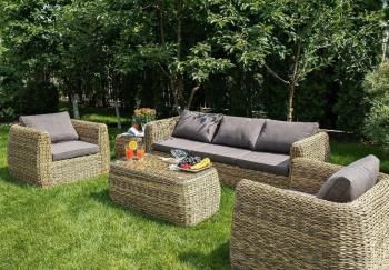 Лаунж-зона из искусственного ротанга (гиацинт) 4sis Кальяри