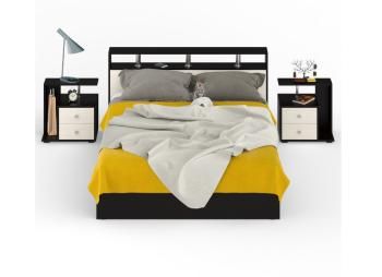 Кровать СВК Камелия 1600 + две тумбы