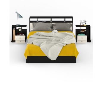 Кровать СВК Камелия 1600 + две тумбы