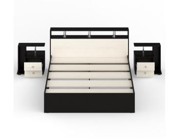 Кровать СВК Камелия 1600 + две тумбы