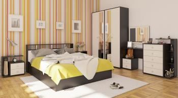 Кровать СВК Камелия 1600 + две тумбы