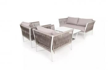 Лаунж-зона плетеная из роупа 4-местная 4sis