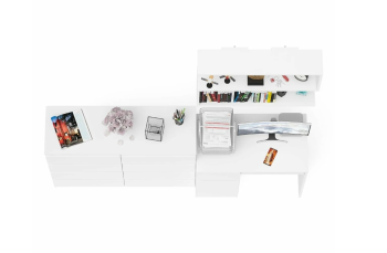 Стол компьютерный СВК Мори МС-1 левый + Комод МК1200.8 + Полка 900