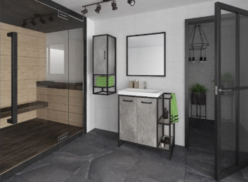 Тумба под раковину Style Line ЛОФТ 1.1 80/100 см Classic 80