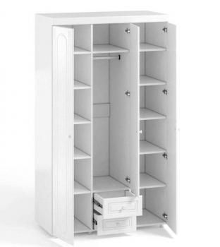 Шкаф 3 дв (560) с 2 Большими глухими дверьми, с 1 Малой глухой дверью и ящиками Катрин-К АФ-56 Афина