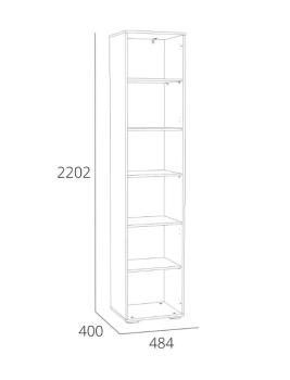 Шкаф-пенал Сильва НМ 041.71 Элиот