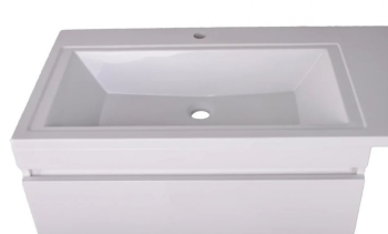 Тумба подвесная Style Line Даллас 140 + Умывальник Даллас 1400*482, левый