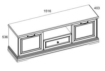 Тумба RTV Анрэкс VALENCIA 2D1SN