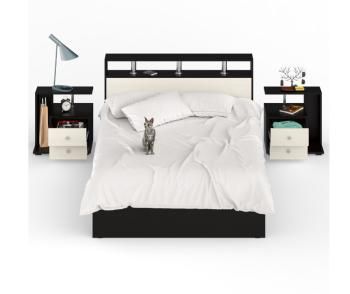 Кровать СВК Камелия 1400 + две тумбы