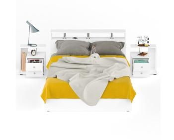 Кровать СВК Камелия 1600 + две тумбы