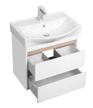 Тумба с раковиной Aquaton Нортон 65/раковина Беверли 65