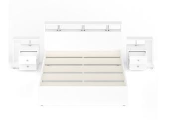 Кровать СВК Камелия 1600 + две тумбы