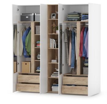 Шкаф Mobi Муссон 13.198 + 13.349 Стеллаж + 13.198 Шкаф