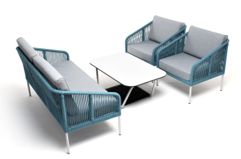 Лаунж-зона 4-местная из роупа 4sis Канны