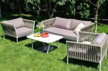 Лаунж-зона плетеная из роупа 4-местная 4sis